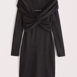 Abercrombie & Fitch Black Long Sleeve Dress